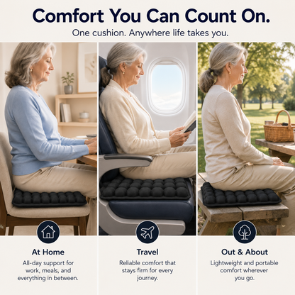 CloudSeat™ Inflatable Travel Cushion for Flights, Cars & Long Sitting