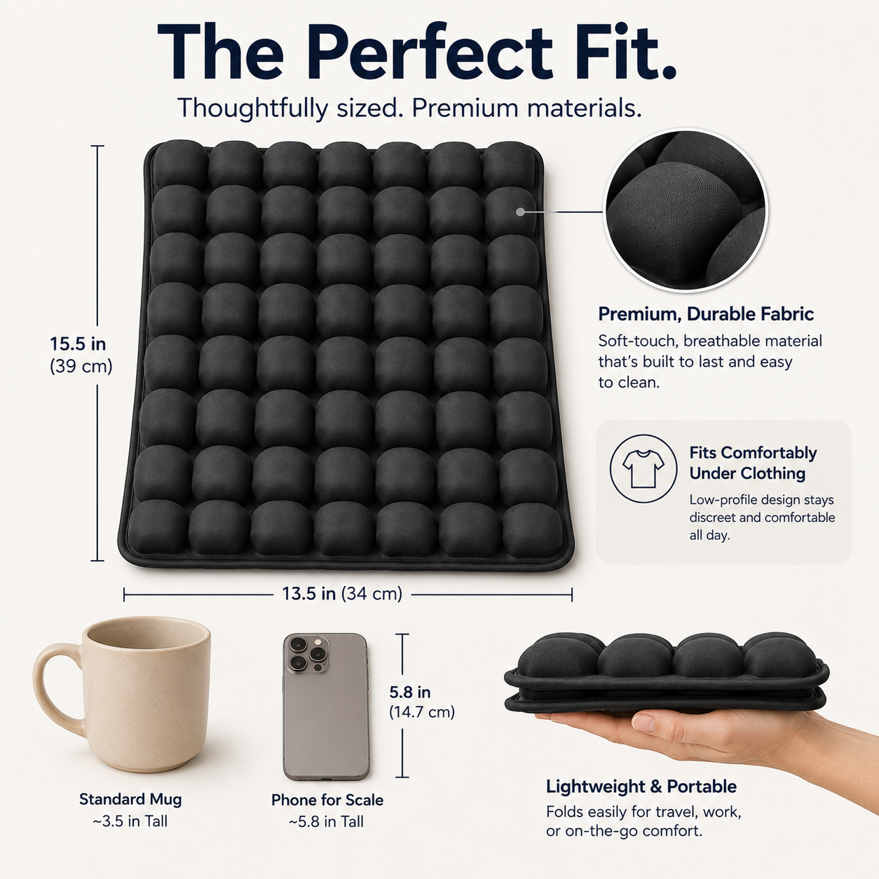 CloudSeat™ Inflatable Travel Cushion for Flights, Cars & Long Sitting